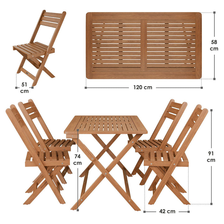 Salon de jardin Rimini en bois d'acacia
