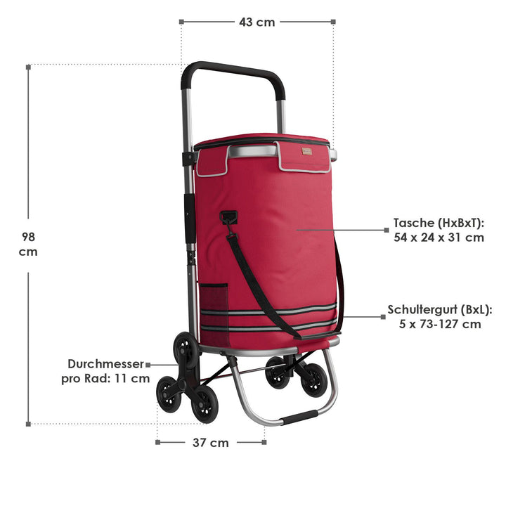 chariot de supermarché monte-escalier