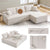 Sofa Coredo mit Cord Bezug & Dekokissen