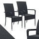 Chaises de jardin en polyrotin Yoro