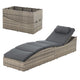 Chaise longue pliable en polyrotin Lamia