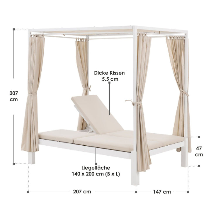Doppel-Loungebett Kreta