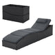 Chaise longue pliable en polyrotin Lamia