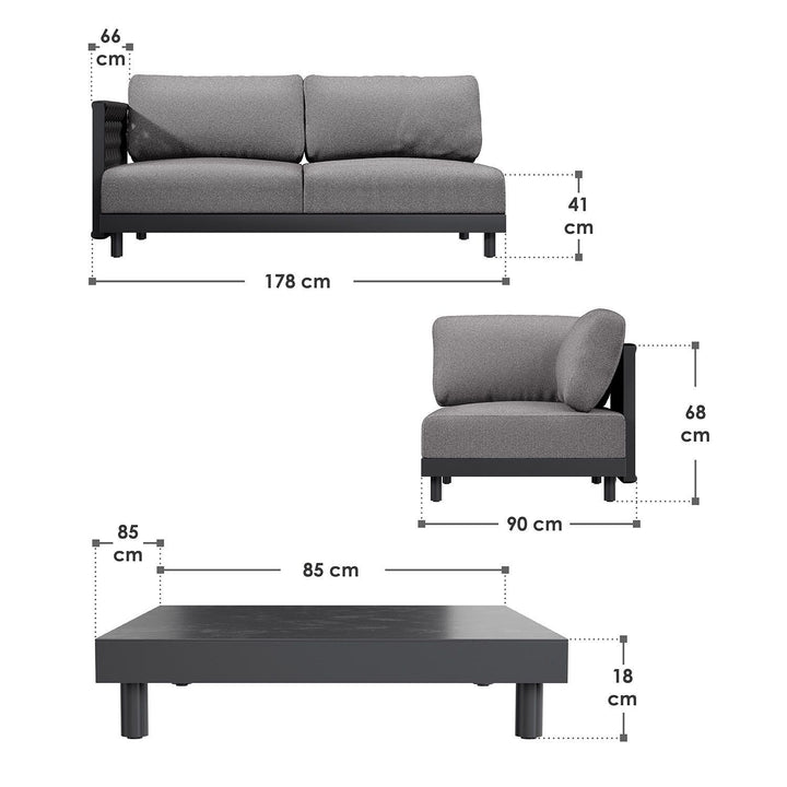 Premium Gartenmöbel Set Port Royale