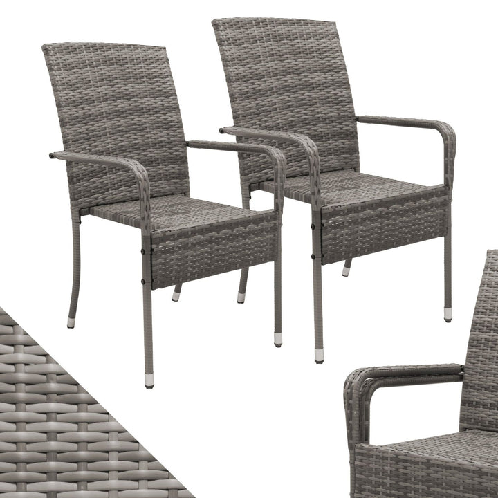 Chaises de jardin en polyrotin Yoro