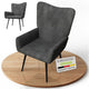 Fauteuil à oreilles avec tabouret Odense en option