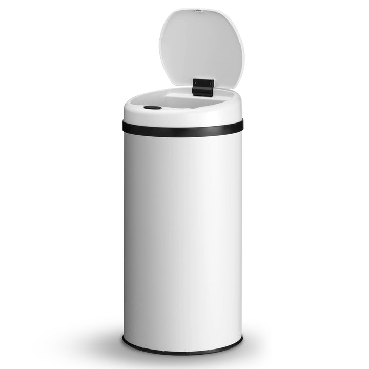 Runder Mülleimer mit Sensor