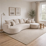Canapé Tirano avec pouf et coussins décoratifs