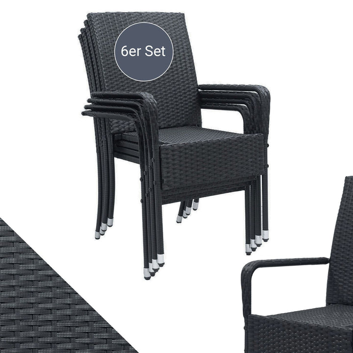 Chaises de jardin en polyrotin Yoro