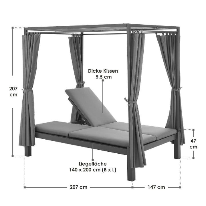 Doppel-Loungebett Kreta