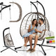 Fauteuil suspendu double en polyrotin Aria