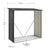 Holzunterstand Metall Enno