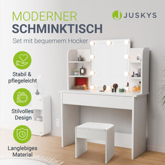 Schminktisch Bella mit Hocker Melly