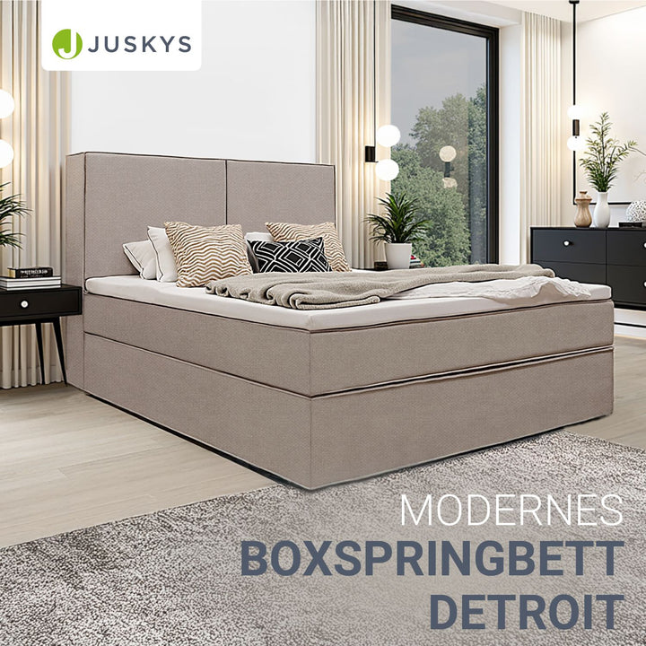 Sommier à ressorts Detroit - tissu chenille