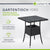 Eckiger Polyrattan Gartentisch Yoro