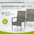 Chaises de jardin en polyrotin Yoro