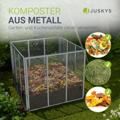 Composteur métallique pour déchets de jardin
