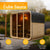 Sauna tonneau carré pour 6 personnes Fjora