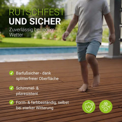 WPC Terrassendielen in Teak