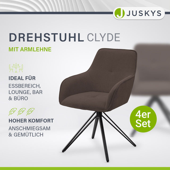 Chaise pivotante Clyde avec cordon