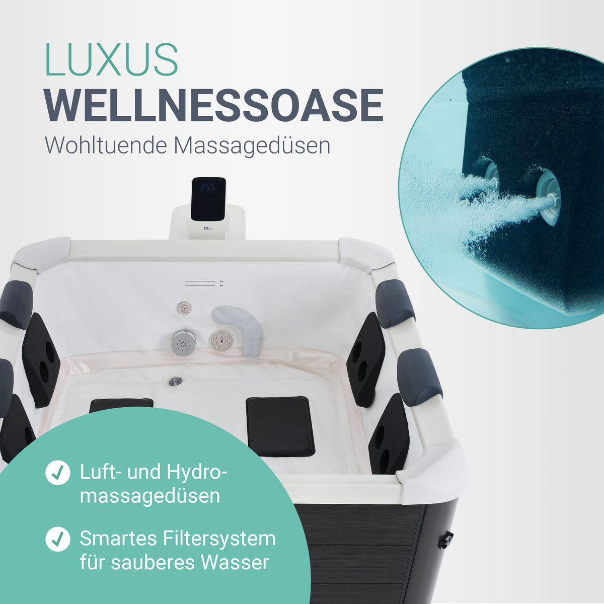 Bain à remous Oslo avec éclairage LED