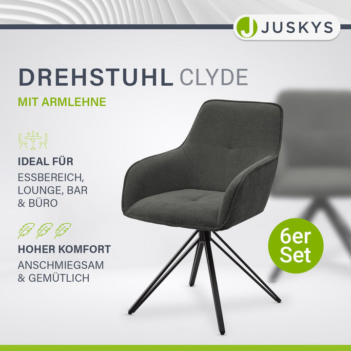 Chaise pivotante Clyde avec cordon