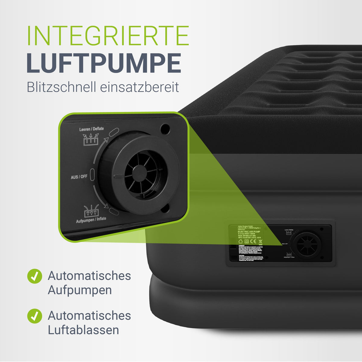 Selbstaufblasende Luftmatratze Sapri
