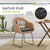 Chaise en rotin et osier Cody