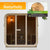 Sauna tonneau carré pour 6 personnes Fjora