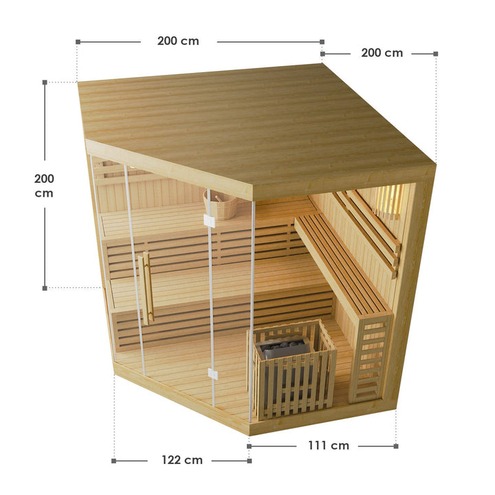 Sauna intérieur Espoo 200 Premium