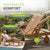 Chaise longue pliante de balcon SunScape en bois d'acacia