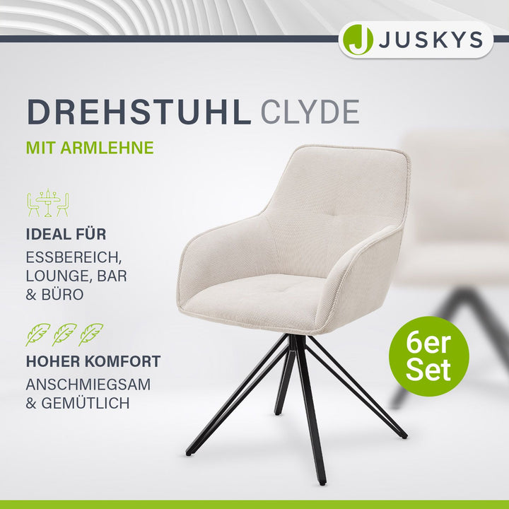 Chaise pivotante Clyde avec cordon