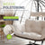 Fauteuil suspendu double en polyrotin Aria