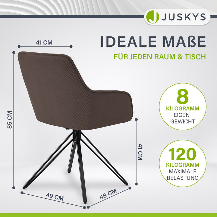 Chaise pivotante Clyde avec cordon