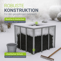 Composteur métallique pour déchets de jardin