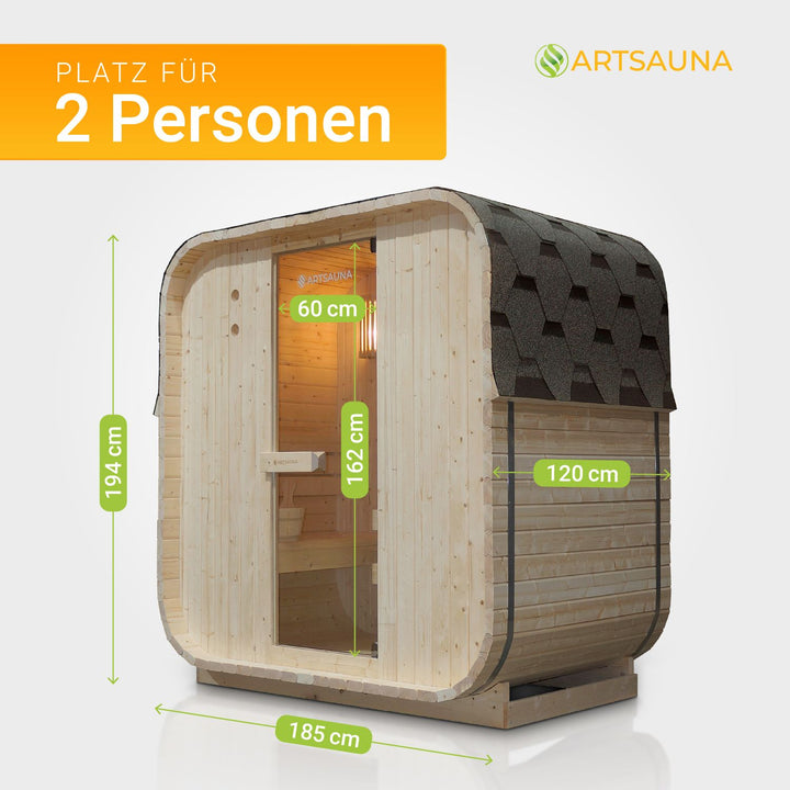 Sauna tonneau carré Nolvik