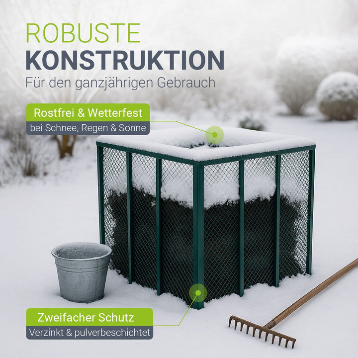 Composteur métallique pour déchets de jardin