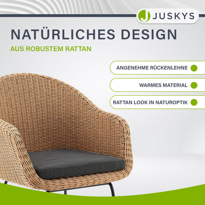 Chaise en rotin et osier Cody