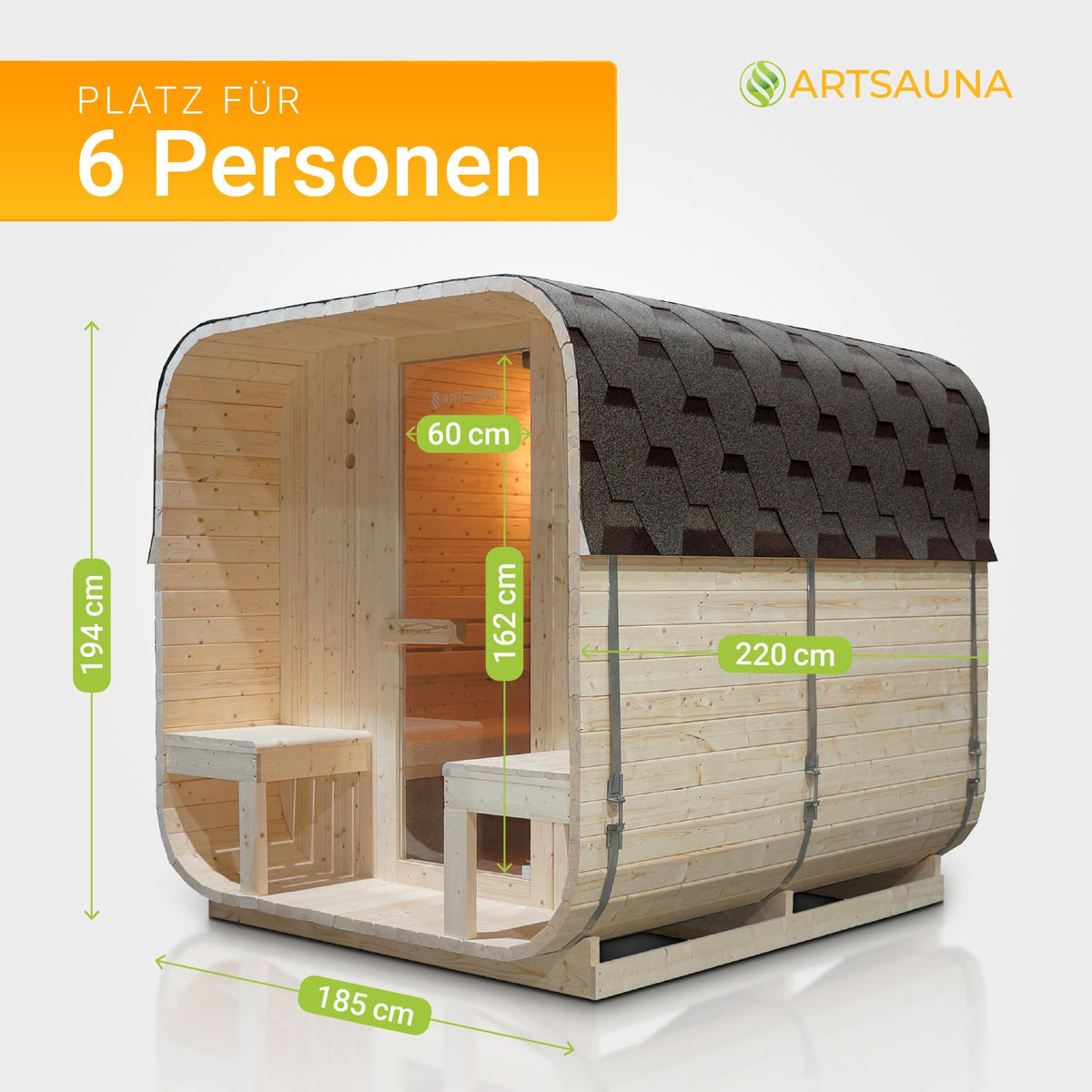 Sauna tonneau carré Nolvik