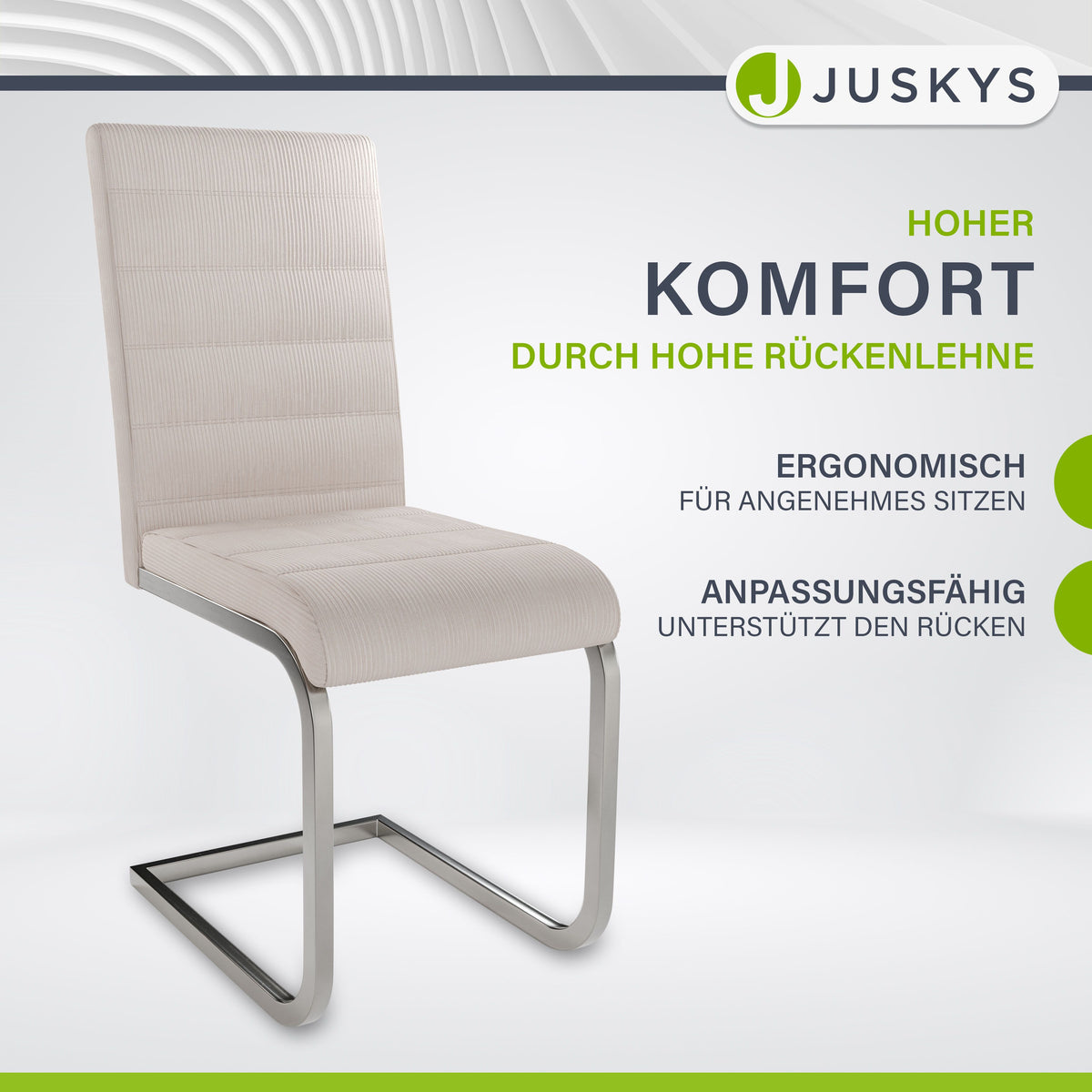 Chaise cantilever Vegas avec cordon