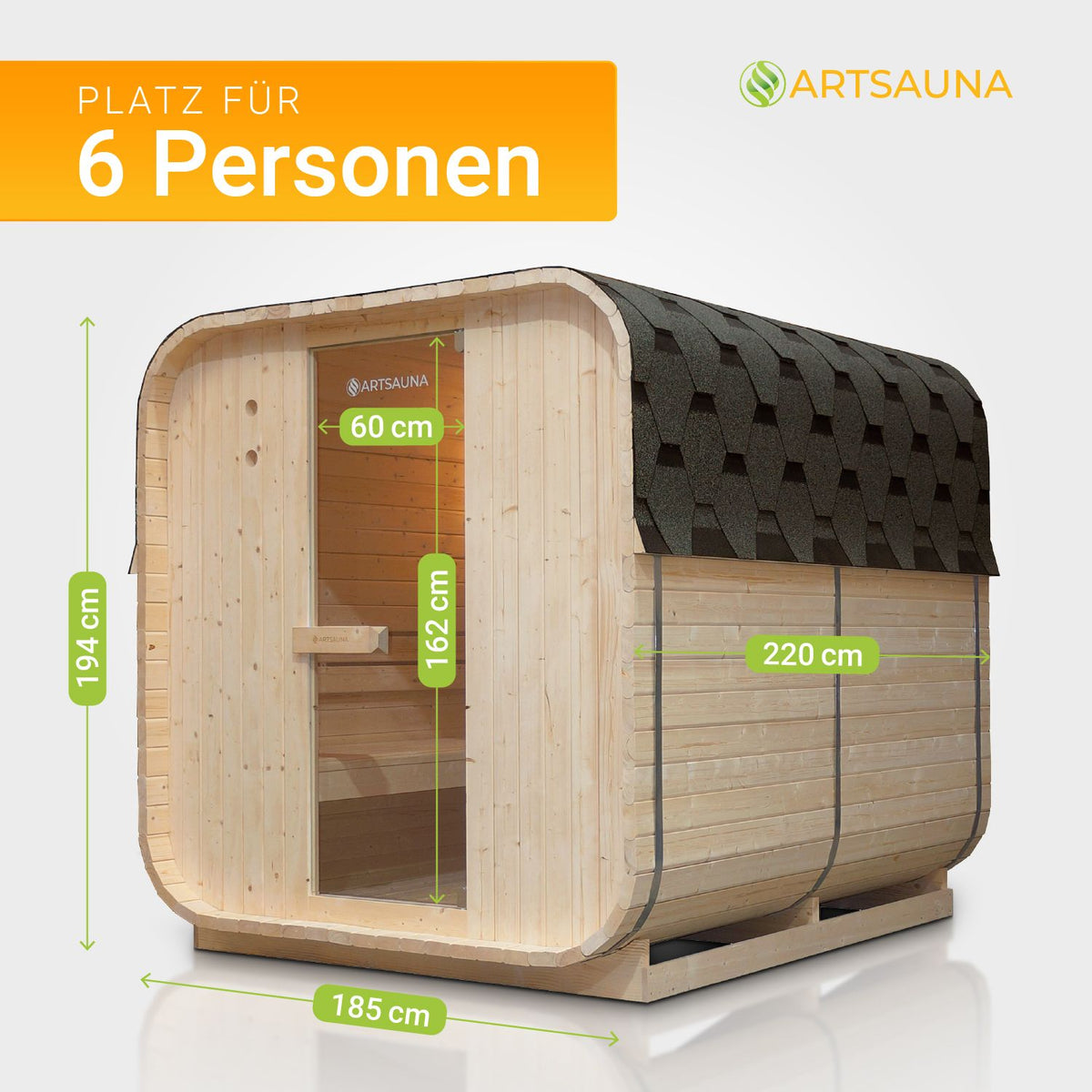 Sauna tonneau carré Nolvik