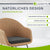 Chaise en rotin et osier Cody