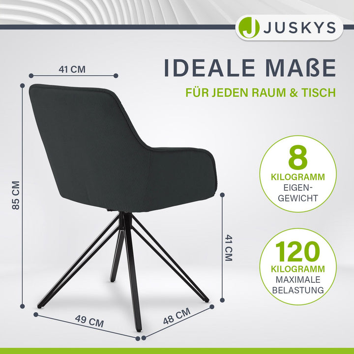 Chaise pivotante Clyde avec cordon
