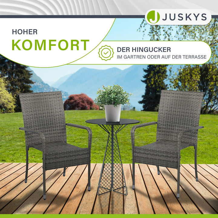 Chaises de jardin en polyrotin Yoro
