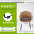Chaise en rotin et osier Cody