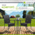Chaises de jardin en polyrotin Yoro