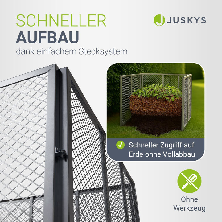Composteur métallique pour déchets de jardin