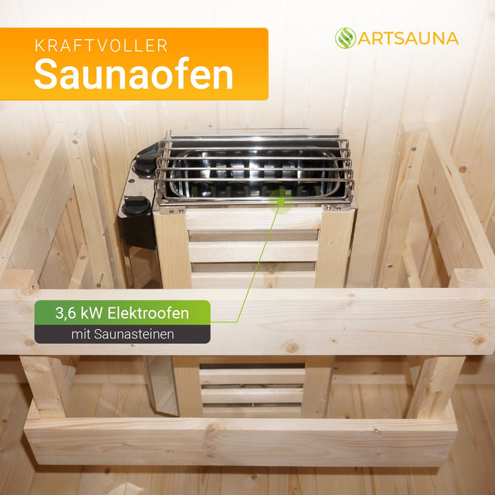 Sauna tonneau carré Nolvik