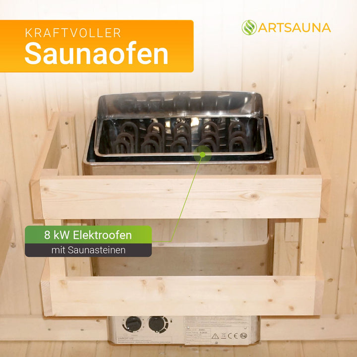 Sauna tonneau carré Nolvik