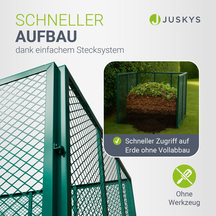 Composteur métallique pour déchets de jardin
